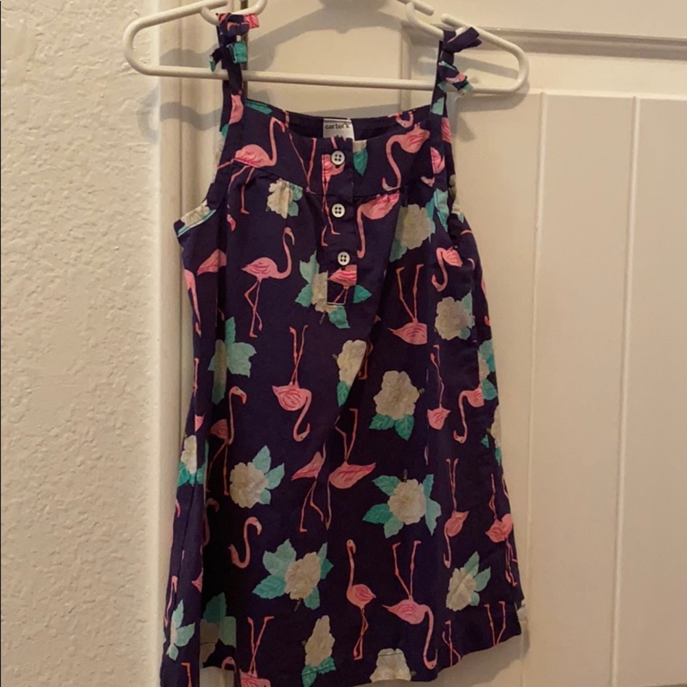 Flamingo dress for toddlers